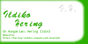 ildiko hering business card