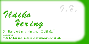 ildiko hering business card